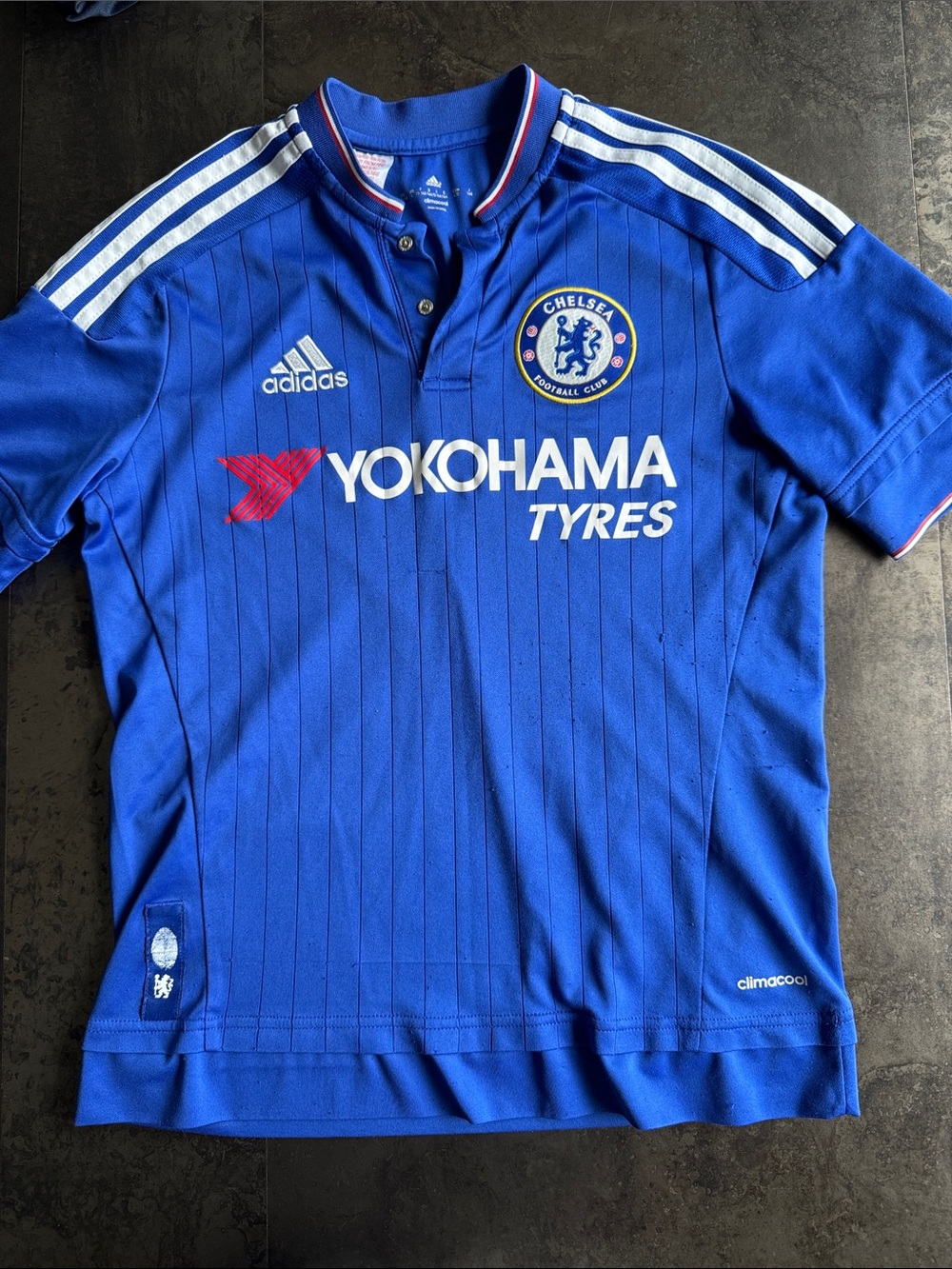 adidas Chelsea Blue Home Football Jersey with White Accents